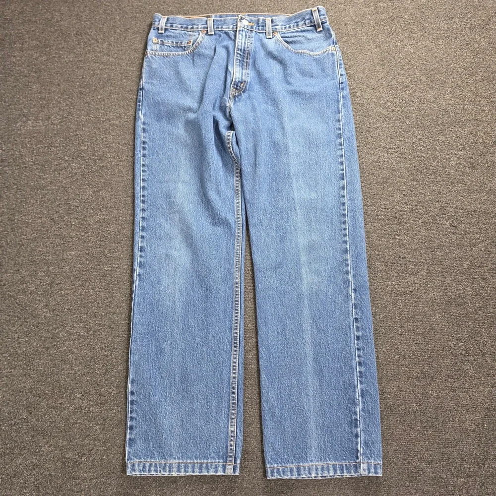 Vintage Levis 505 Jeans Mens 36x32 Blue Vintage 90s Made in USA Regular Fit